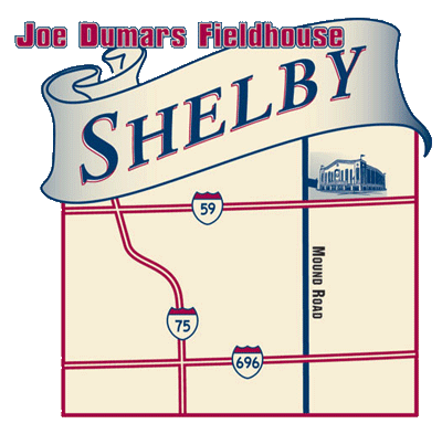 Map and Directions to Joe Dumars Fieldhouse Shelby Township Michigan